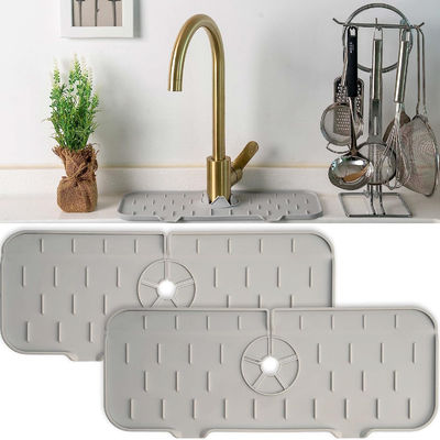 良い価格 柔らかい折り畳み式のシリコーンのコックのしぶき監視、シリコーンの蛇口ハンドルの滴りのキャッチャーの皿 オンライン