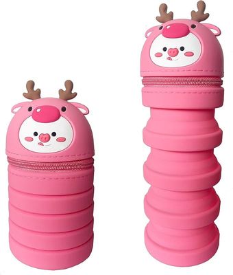 良い価格 折りたたむシリコン鉛筆箱 掃除が簡単 防水 文具用品 オンライン