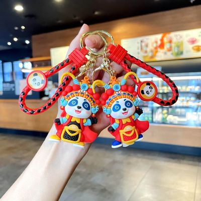 良い価格 柔らかいシリコン ステンレス カートン アニマル ハング キーチェーン 飾り ペンダント メタル キーリング アクセサリー オンライン