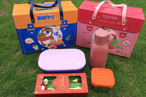 良い価格 Christmas Silicone Lunch Gift Set – Foldable Bento Box, Stainless Steel Water Bottle, Food Storage Bag & Festive Cutlery | Eco-Friendly Holiday Tableware Bundle オンライン