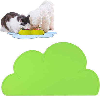 良い価格 シリコン ペット 食事 マット 犬 猫 プレスマット マット 縁が高く 防滑 防水 ペット ボウル マット ペット 食べ物 トレー オンライン