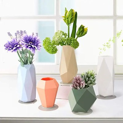 無毒なシリコーンの花のびんの鍋の無害な多色刷りの実用的