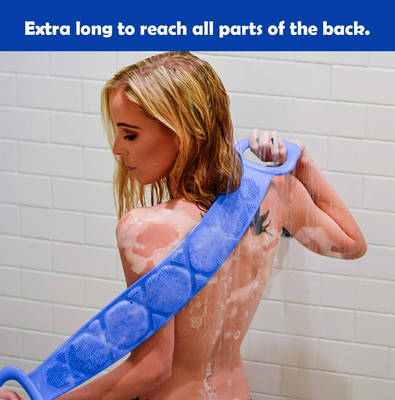 良い価格 実用的で無害なシリコーンの背部スクラバー、再使用可能なシリコーン ボディBathのブラシ オンライン