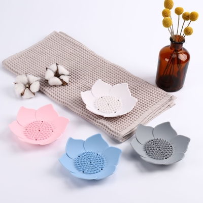 良い価格 花の形 シリコン ソープ セーバー カウンター / バスタブ 乾燥 簡単 オンライン