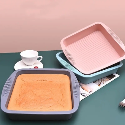 良い価格 ノンスティック シリコン四角ケーキパン 簡単に放出 耐熱 ケーキの焼くために オンライン