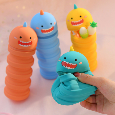 良い価格 シリコン 引き込み型鉛筆ケース 漫画 カワイ 拡張型スタンド 学校用紙箱 学校用品 クリスマスプレゼント オンライン