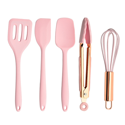 シリコン焼物器具セット 5Pcs シリコンスパチュラセット 耐久性シリコン炊飯器 キッチンツールセット