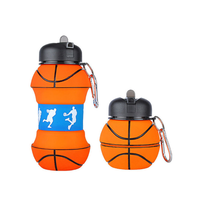 良い価格 シリコン 折りたたむ水瓶 ポップ 幼児用水瓶 キャラビン付きキャンプカップ オンライン