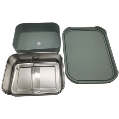 良い価格 ステンレス・スチール・ランチボックス ステンレス・スチール・ベント・ボックス 食品容器 シリコン蓋付きのベント・ランチボックス オンライン