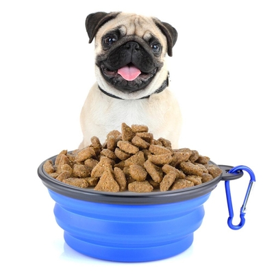 良い価格 折りたたむペットボウル 犬のボウル 2 パック 携帯性シリコン ペットフィッダー 犬猫 食べ物 水 食事 旅行 ボウル キャンプ用 オンライン