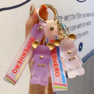 OEM歓迎 可愛いダイヤモンド・ベアキーチェイン カワイキーチェイン 腕輪 ストラップ 腕帯