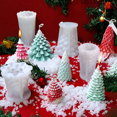 DIY用のシリコンクリスマスカビ ワックスキャンドル 石けん アート 工芸 ケーキ チョコレート 家庭装飾