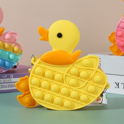 良い価格 子供用のポップバッグ アヒルポッパー センサリー フィジット プリンセス 玩具 ギフト ADHD 不安 ストレス 解消 クロスボディ バッグ オンライン