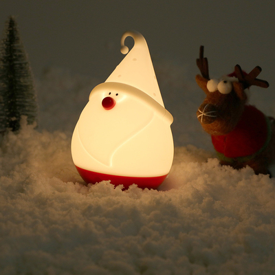 子供のためのクリスマスナイトライト ランプ 可愛いランプ 16色 タップ シリコン キッズナイトライト USB 充電可能な赤ちゃんナイトライト