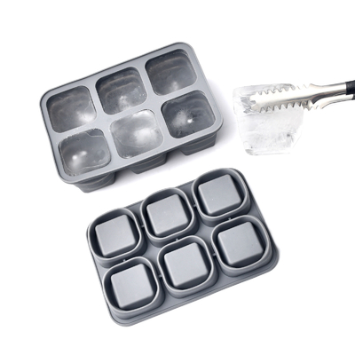 折りたたみbare Ice Cube トレイ 2 パック シリコン 折りたたみbare 折りたたみbare 大型 Ice Cube 形状 蓋と柔らかい底で簡単に解き放たれる