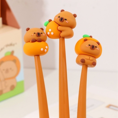 Sencoo 24 パック 可愛い カートンジェル 青いインクペン スタイルの種類 キッディの誕生日 プレゼント 学校賞 学生 プレゼント 楽しい女の子 キッディのペン