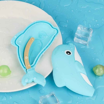 イルカシリコン模具 食品級のBPAフリーアイスキューブトレイで 可愛いイルカ形状 柔らかい不粘性シリコン模具 氷,チョコレート,キャンディー,ゼリー,子供パーティー&海洋テーマのトリートメント