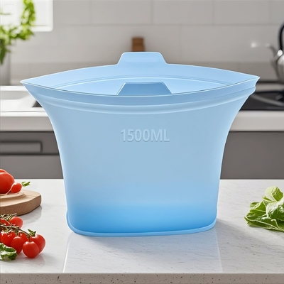環境に優しく持続可能なシリコン製食品保存バッグ。密閉性、耐熱性、お手入れのしやすさが特徴です。スナック、残り物、マリネ、旅行での使用に最適で、節約にも役立ちます。