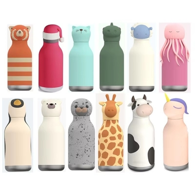 良い価格 Custom Silicone Lid Stainless Steel Water Bottle for Kids オンライン