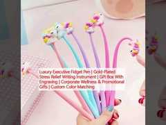 豪華なエグゼクティブフィジェットペンは 金で塗装された ストレス解消用筆具 彫刻付きギフトボックス 企業用ウェルネス&プロモーションギフト カスタムカラーマッチング