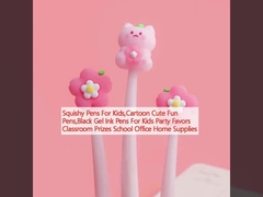 子供のためのスクイシーペン 漫画の可愛い楽しいペン 子供のためのブラックジェルインクペン パーティーのお気に入り 教室の賞品 学校のオフィス 家用品